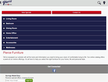 Tablet Screenshot of pierce-furniture.com